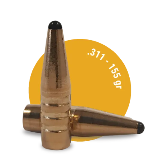 Monolitické lovecké střely Fox Classic Hunter .311, hmotnost 155grs Bezolovnatá střela diametr .311, hmotnost 155grs